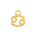Load image into Gallery viewer, 24 Carat Gold Cancer Charm - Moon Charged Crystals