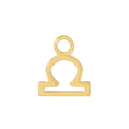 Load image into Gallery viewer, 24 Carat Gold Libra Charm - Moon Charged Crystals