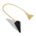 Load image into Gallery viewer, 24 Carat Gold Obsidian Pendulum Kit - Moon Charged Crystals