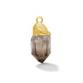 Load image into Gallery viewer, 24 Carat Gold Smoky Quartz Gemstone - Moon Charged Crystals