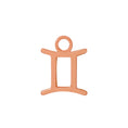 Load image into Gallery viewer, Rose Gold Gemini Charm - Moon Charged Crystals