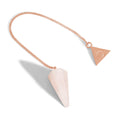 Load image into Gallery viewer, Rose Gold Rose Quartz Pendulum Kit - Moon Charged Crystals