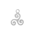 Load image into Gallery viewer, Sterling Silver Triskele Charm - Moon Charged Crystals