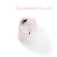 Load image into Gallery viewer, Tourmalated Quartz - Crystals for Anxiety Charm Bag - Moon Charged Crystals