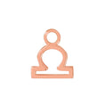 Load image into Gallery viewer, Rose Gold Libra Charm - Moon Charged Crystals