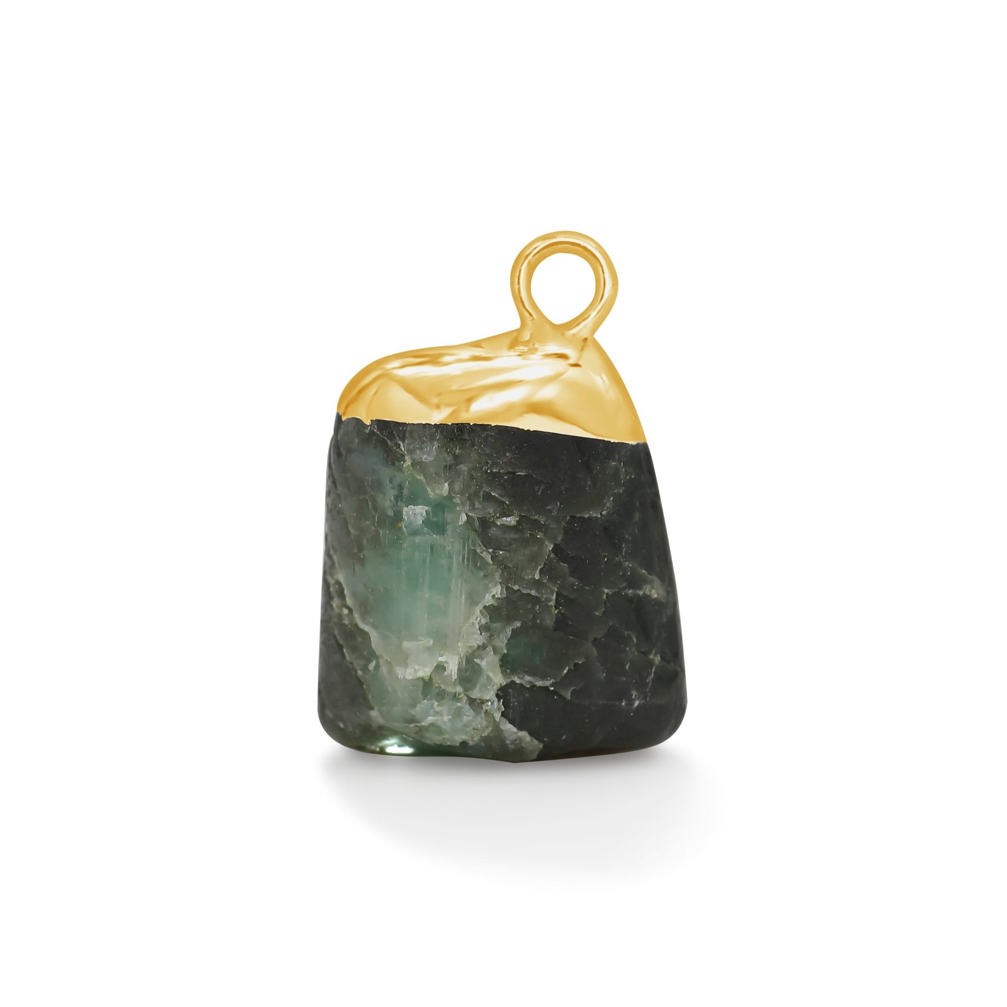 24 Carat Gold Emerald Gemstone - Moon Charged Crystals