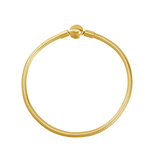 24 Carat Gold Charm Bracelet - Moon Charged Crystals