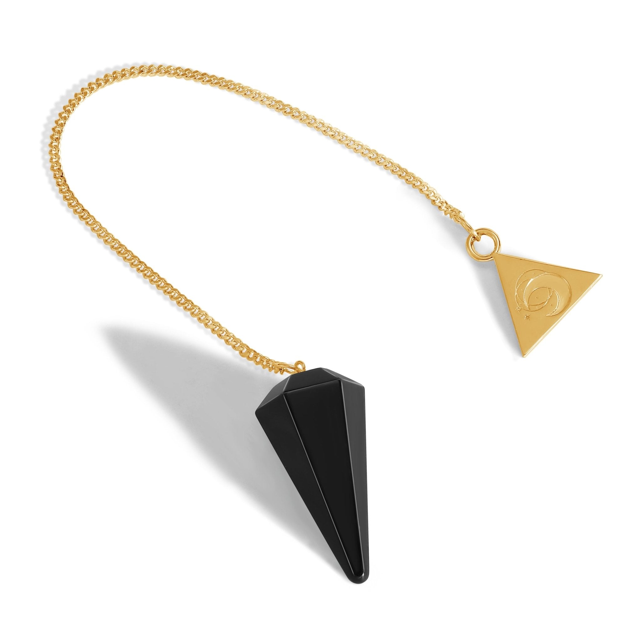 24 Carat Gold Obsidian Pendulum Kit - Moon Charged Crystals