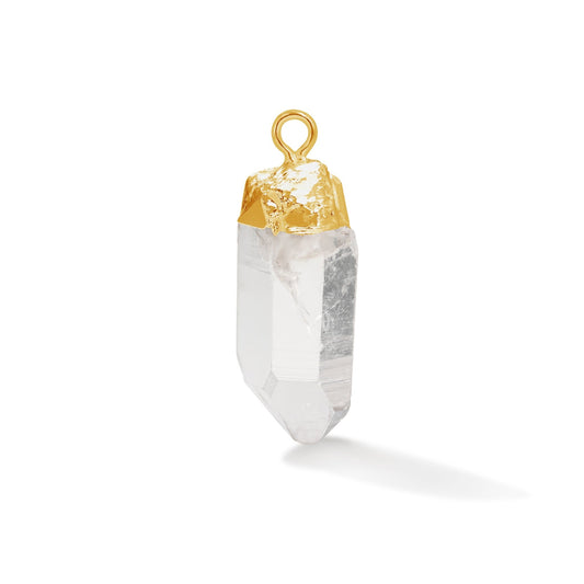 24 Carat Gold Quartz Point Gemstone - Moon Charged Crystals