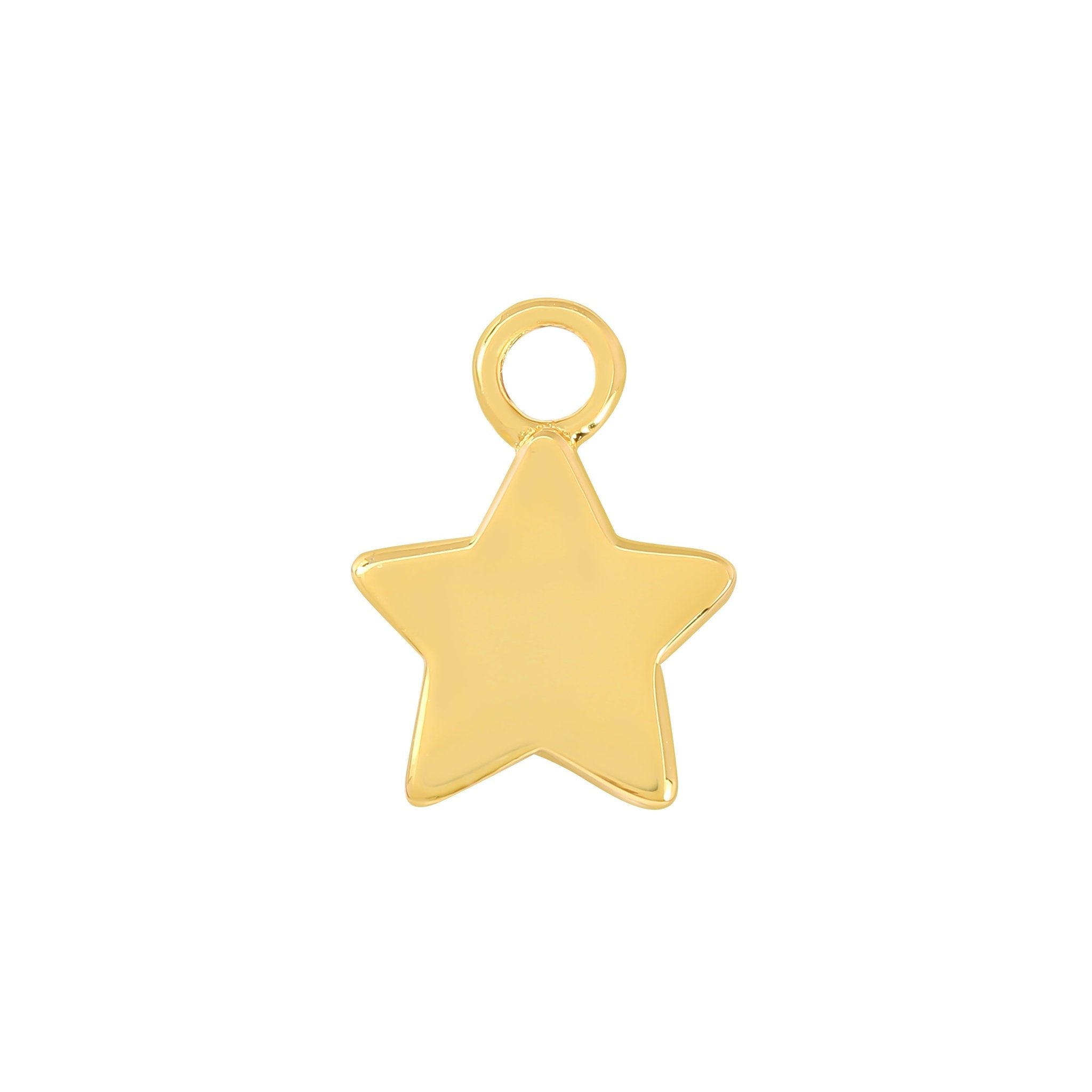 24 Carat Gold Star Charm - Moon Charged Crystals