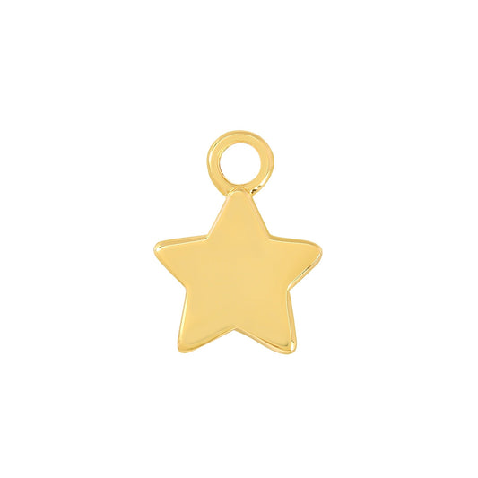 24 Carat Gold Star Charm - Moon Charged Crystals