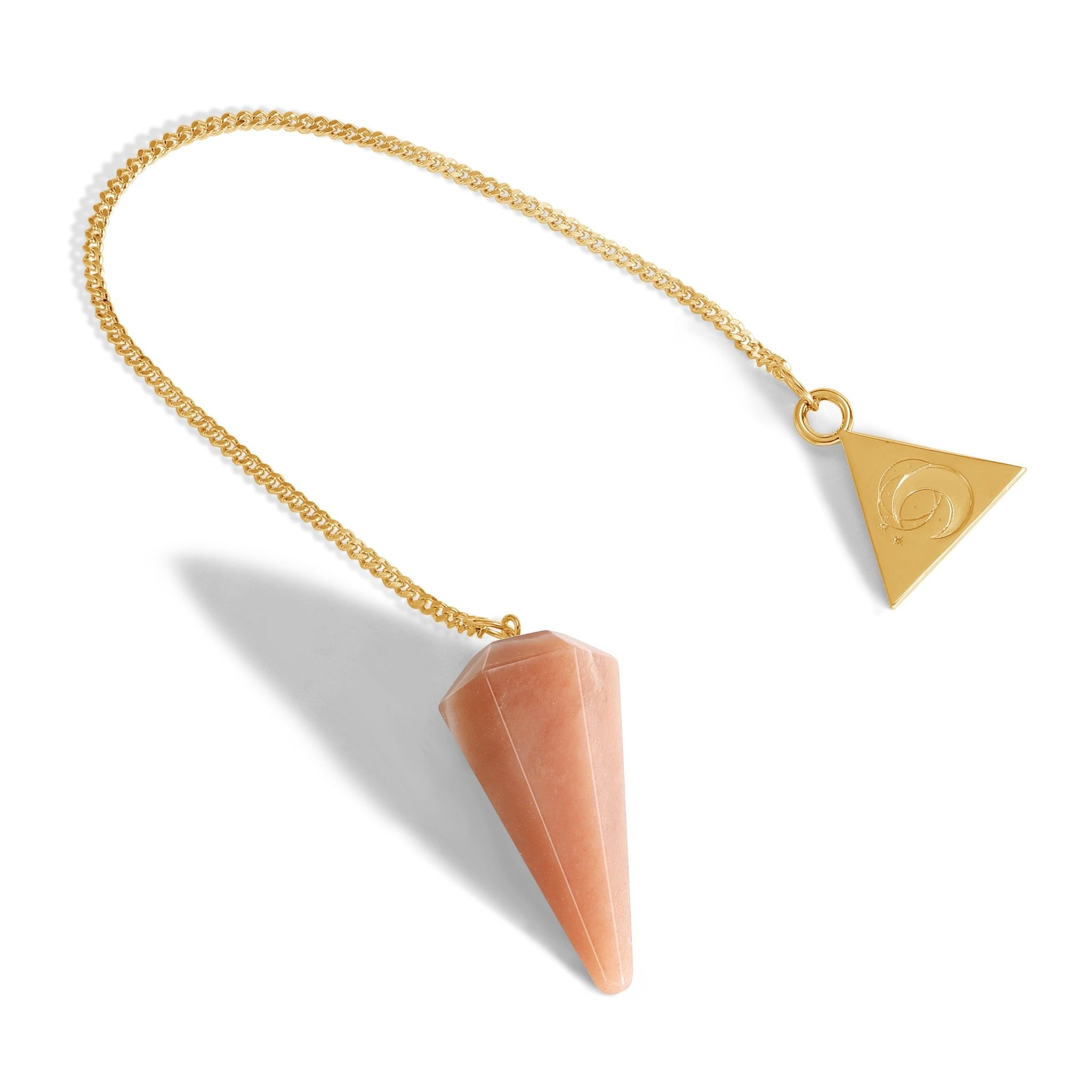 24 Carat Gold Sunstone Pendulum Kit - Moon Charged Crystals