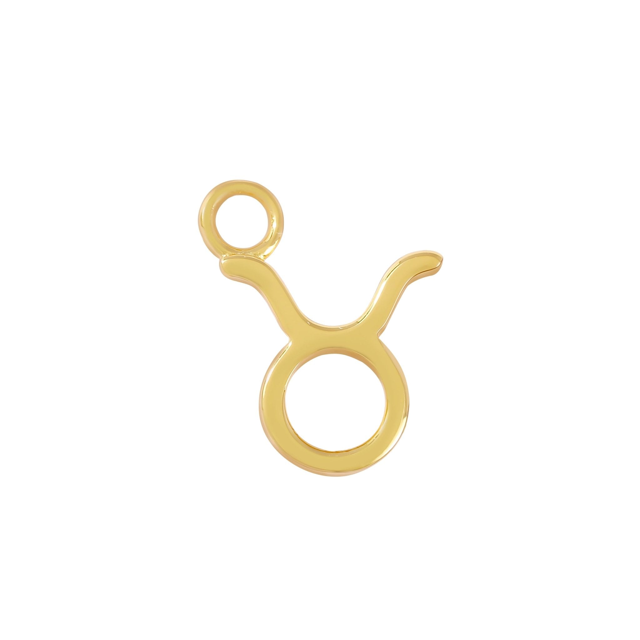 24 Carat Gold Taurus Charm - Moon Charged Crystals