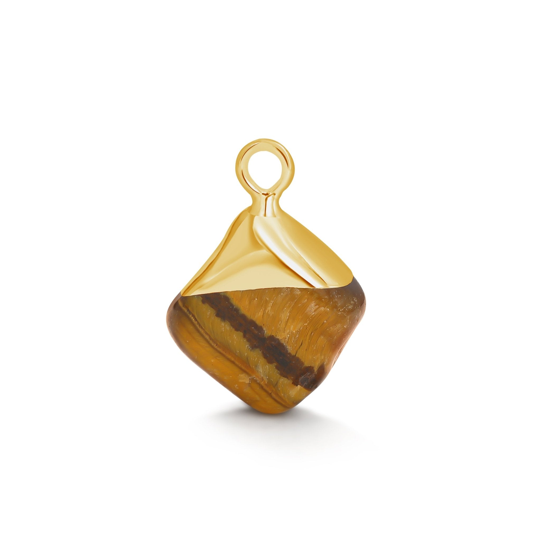 24 Carat Gold Tiger's Eye Gemstone - Moon Charged Crystals