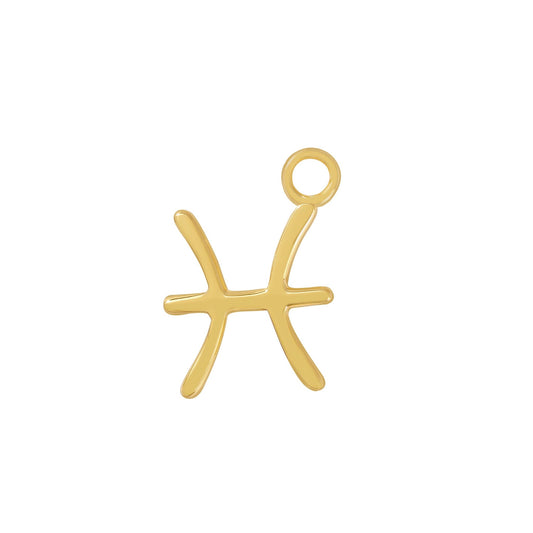 24 Carat Gold Pisces Charm - Moon Charged Crystals