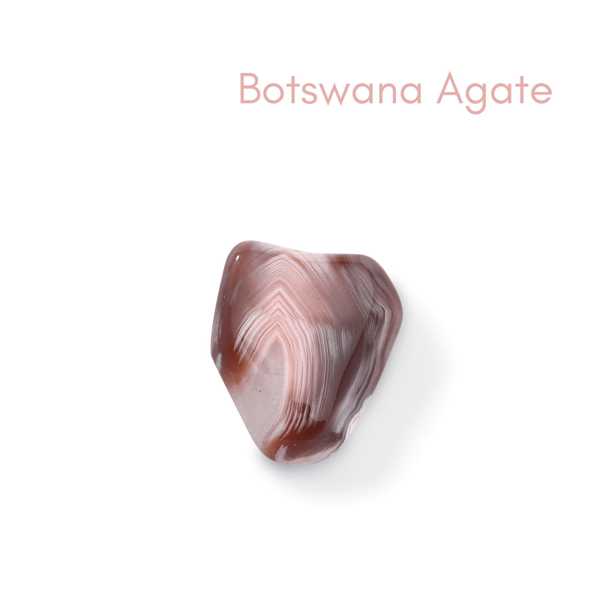 Botswana Agate - Crystals for Anxiety Charm Bag- Moon Charged Crystals