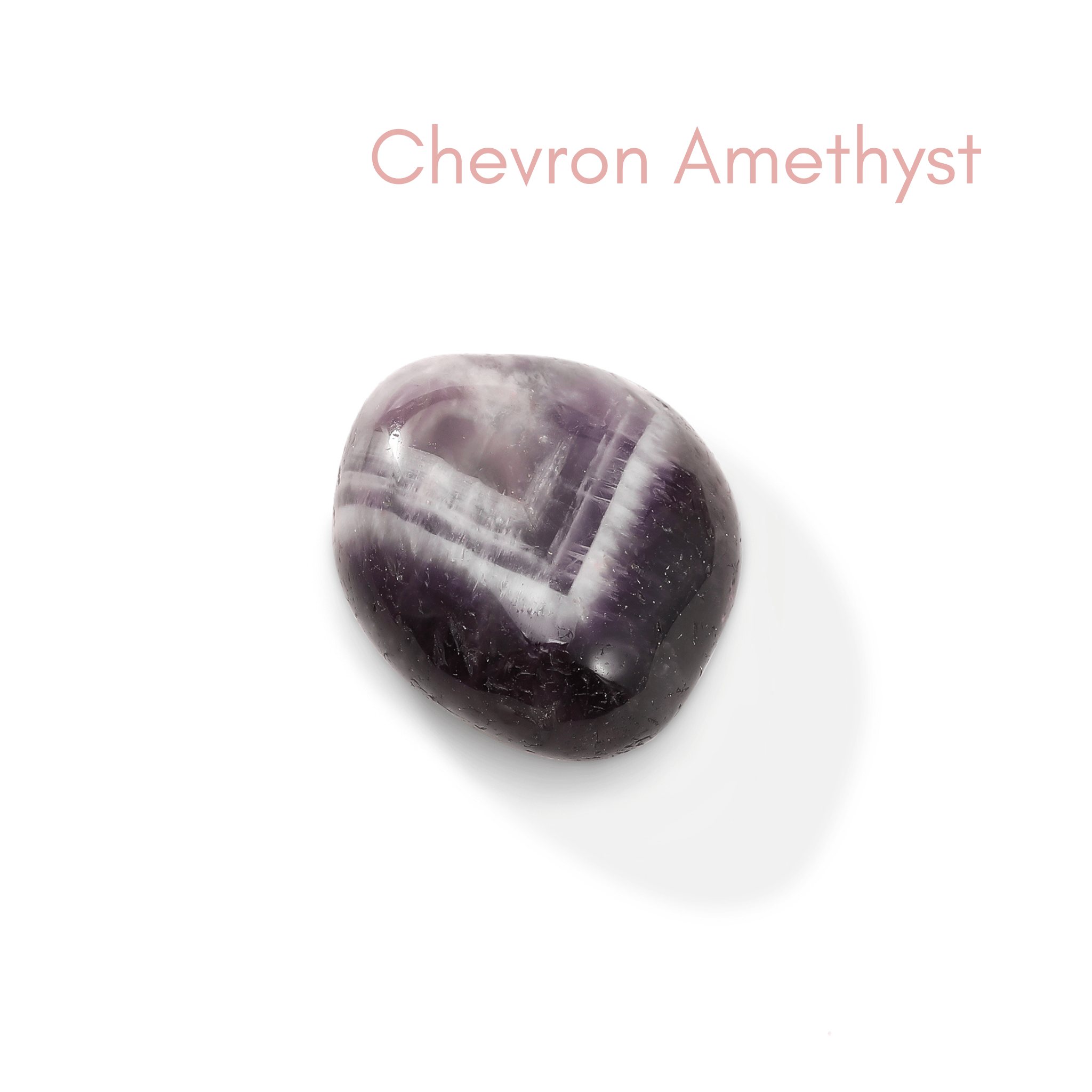Chevron Amethyst - Crystals for Protection Charm Bag - Moon Charged Crystals