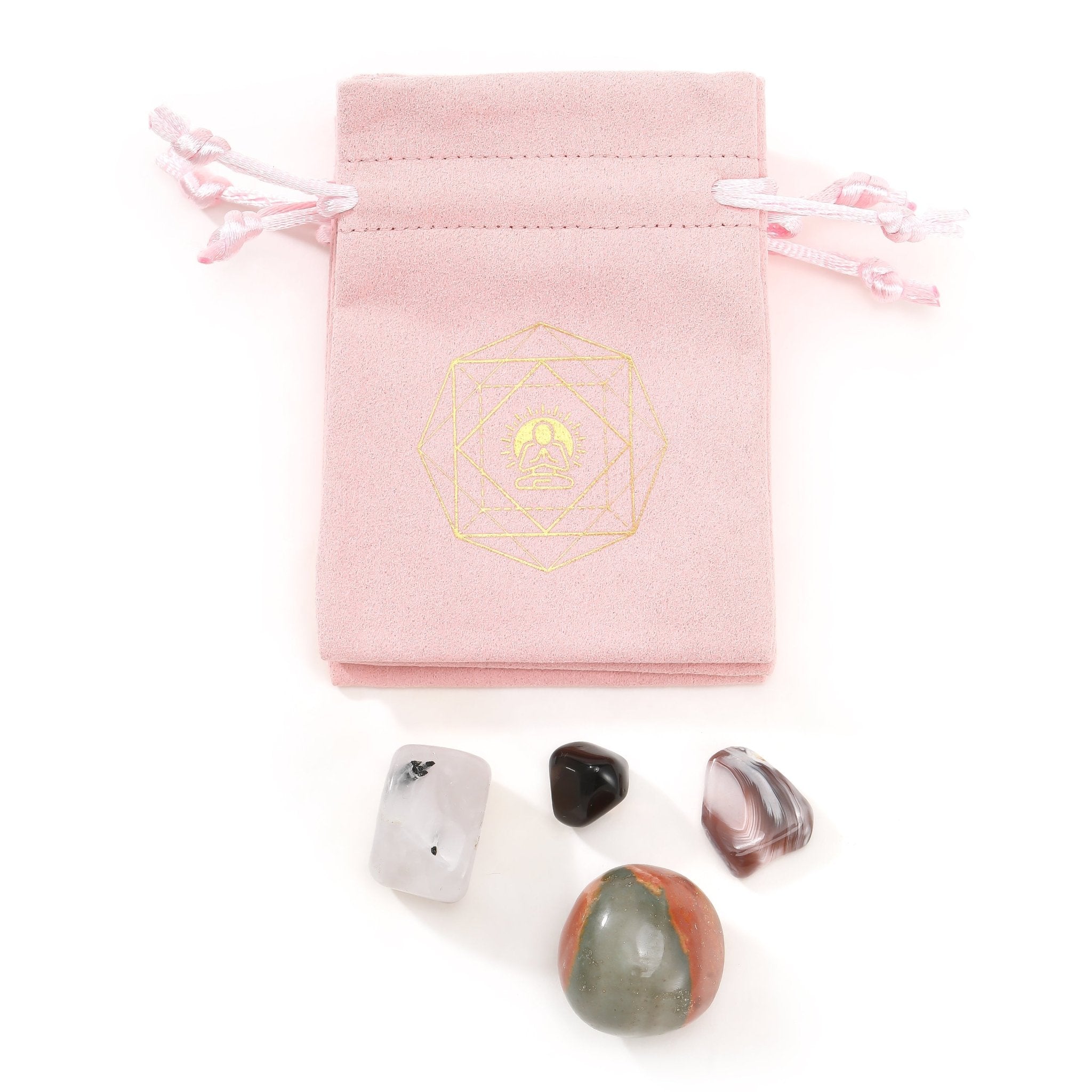 Crystals for Anxiety Charm Bag - Moon Charged Crystals