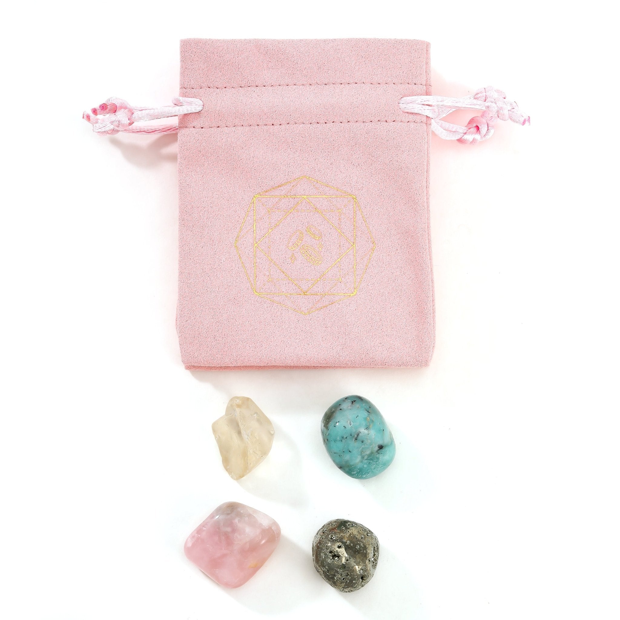Crystals for Attracting Abundance Charm Bag - Moon Charged Crystals