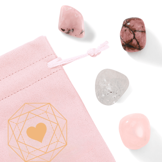Crystals for Love Charm Bag - Moon Charged Crystals