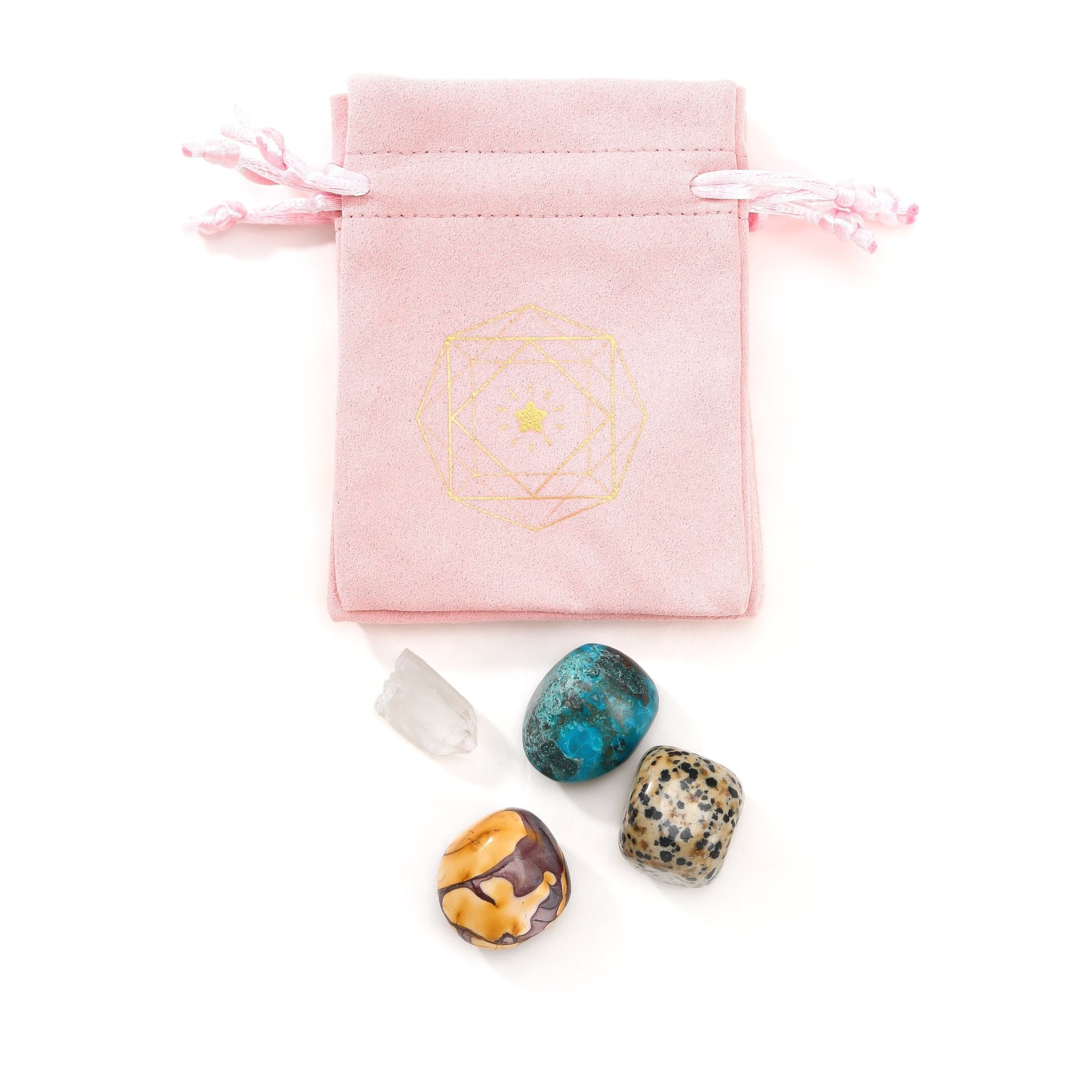 Crystals for Manifestation Charm Bag  - Moon Charged Crystals