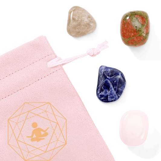 Crystals for Meditation Charm Bag - Moon Charged Crystals