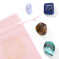 Load image into Gallery viewer, Crystals for Mental Clarity Charm Bag - Moon Charged Crystals
