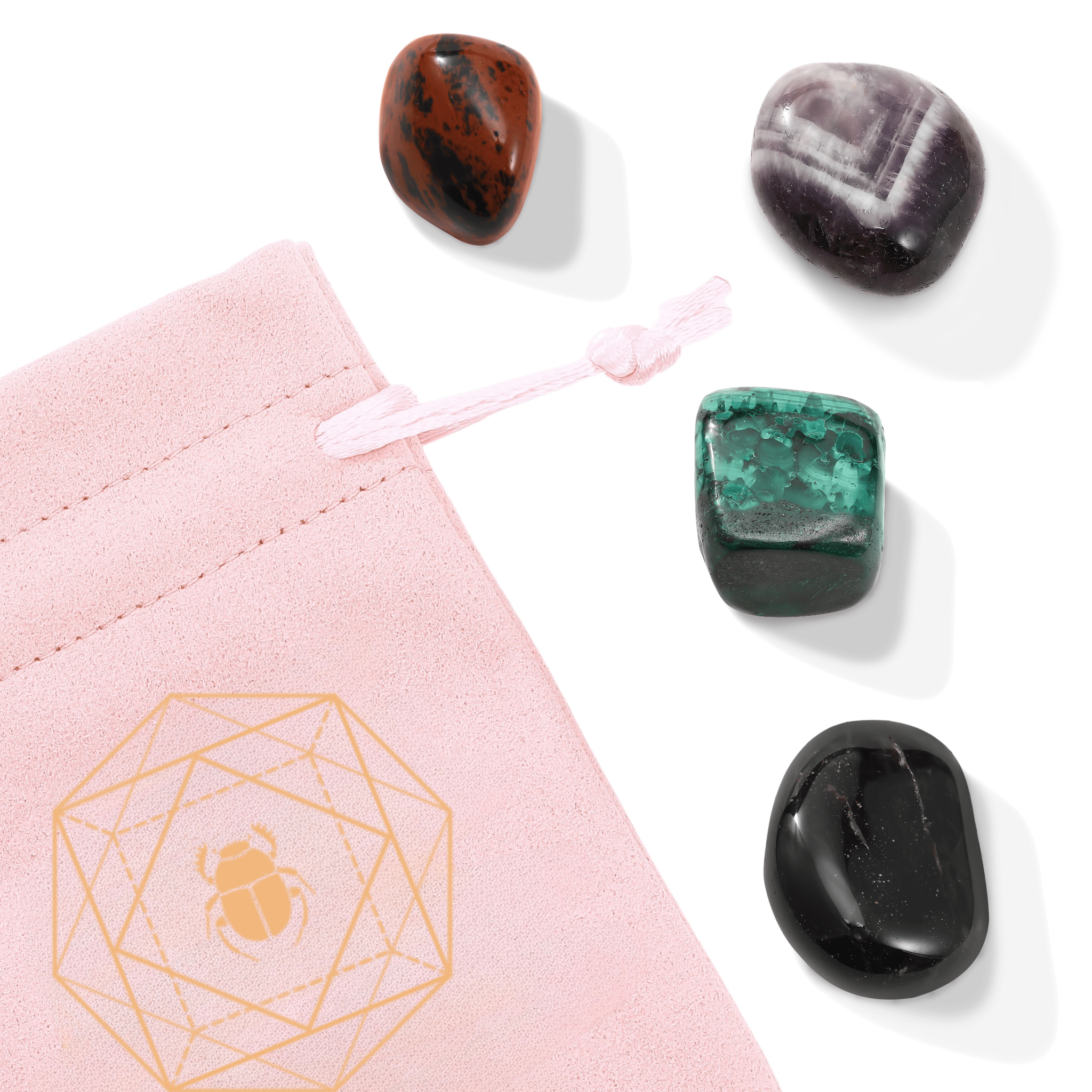 Crystals for Protection Charm Bag  - Moon Charged Crystals