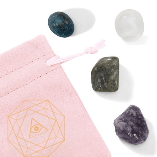 Crystals for Psychic Skills Charm Bag  - Moon Charged Crystals