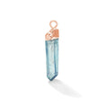Load image into Gallery viewer, Rose Gold Aqua Aura Point Gemstone - Moon Charged Crystals
