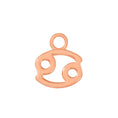Load image into Gallery viewer, Rose Gold Cancer Charm - Moon Charged Crystals

