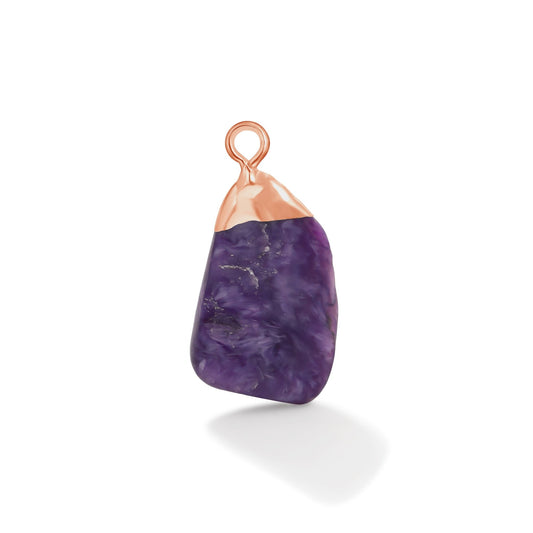 Rose Gold Charoite Gemstone - Moon Charged Crystals