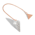 Load image into Gallery viewer, Rose Gold Clear Quartz Pendulum Kit  - Moon Charged Crystals
