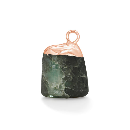 Rose Gold Emerald Gemstone - Moon Charged Crystals