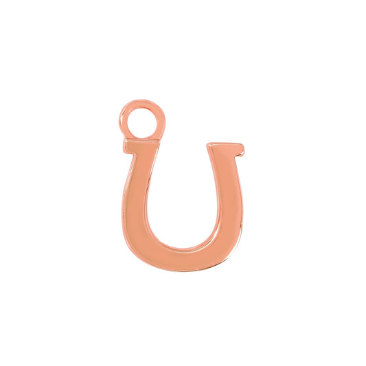 Rose Gold Horseshoe Charm - Moon Charged Crystals