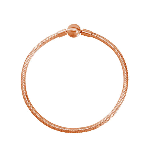 Rose Gold Charm Bracelet - Moon Charged Crystals