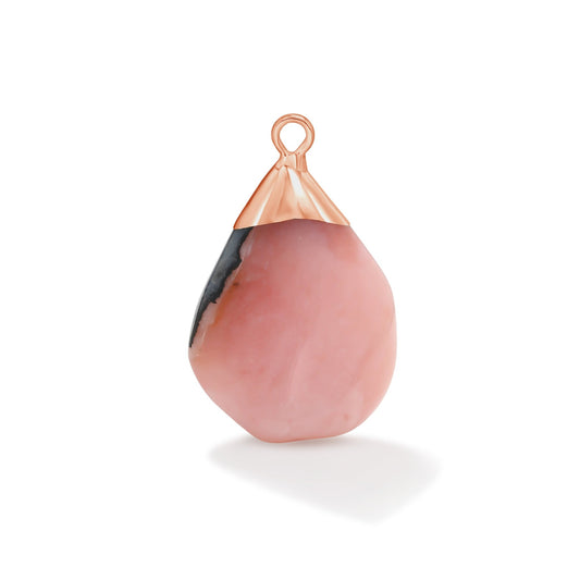 Rose Gold Pink Opal Gemstone - Moon Charged Crystals