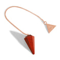 Load image into Gallery viewer, Rose Gold Red Jasper Pendulum Kit - Moon Charged Crystals
