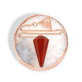 Load image into Gallery viewer, Rose Gold Red Jasper Pendulum Kit - Moon Charged Crystals

