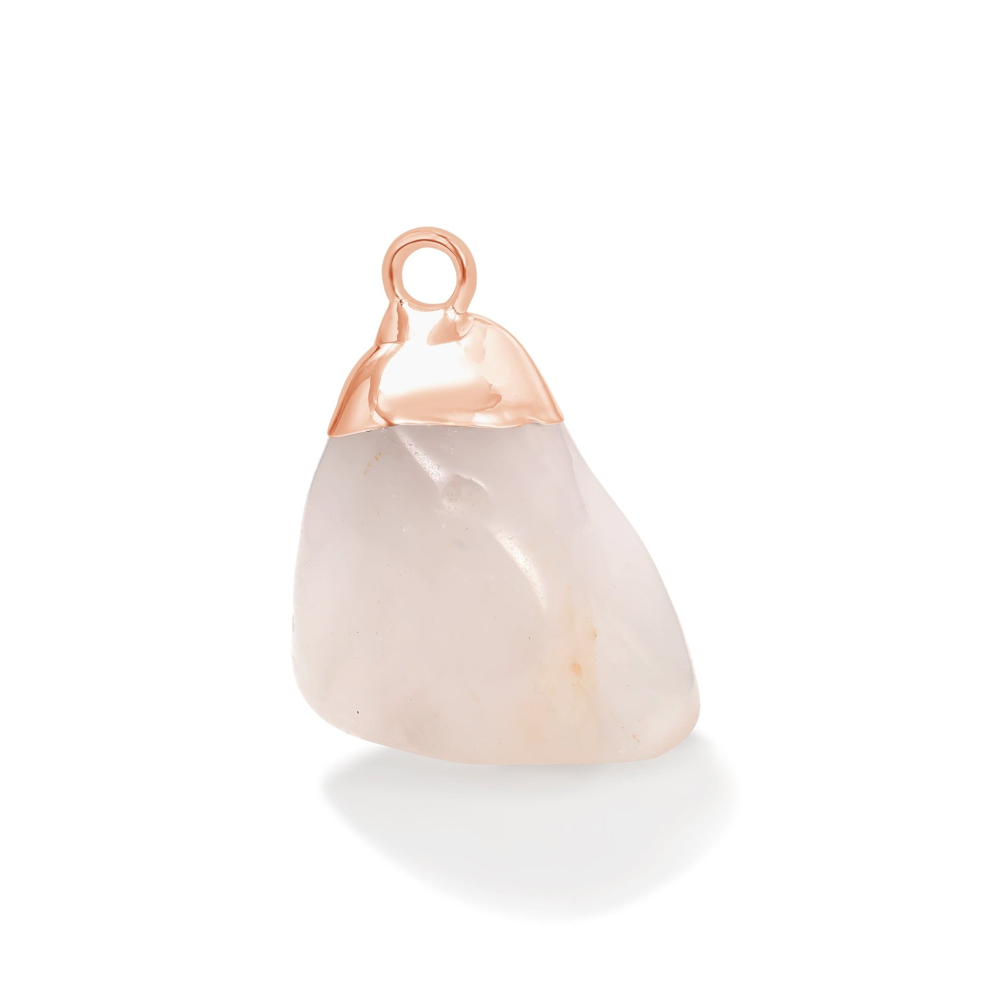 Rose Gold Rose Quartz Gemstone - Moon Charged Crystals
