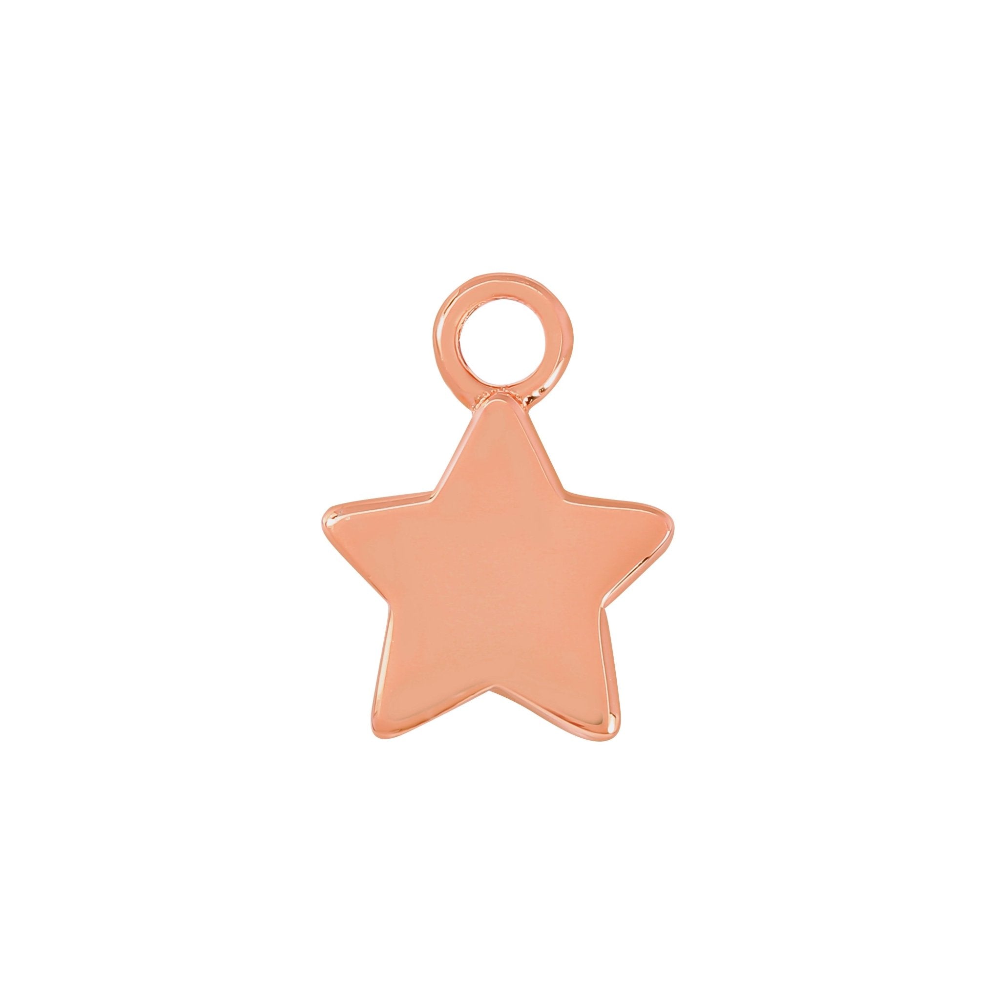 Rose Gold Star Charm - Moon Charged Crystals