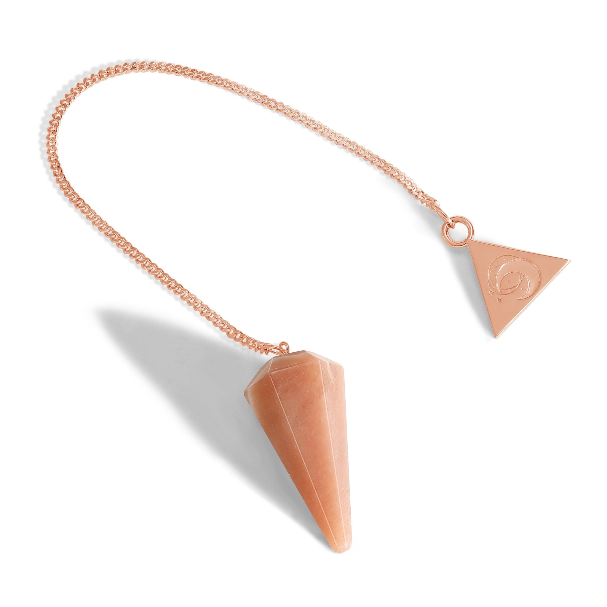 Rose Gold Sunstone Pendulum Kit - Moon Charged Crystals