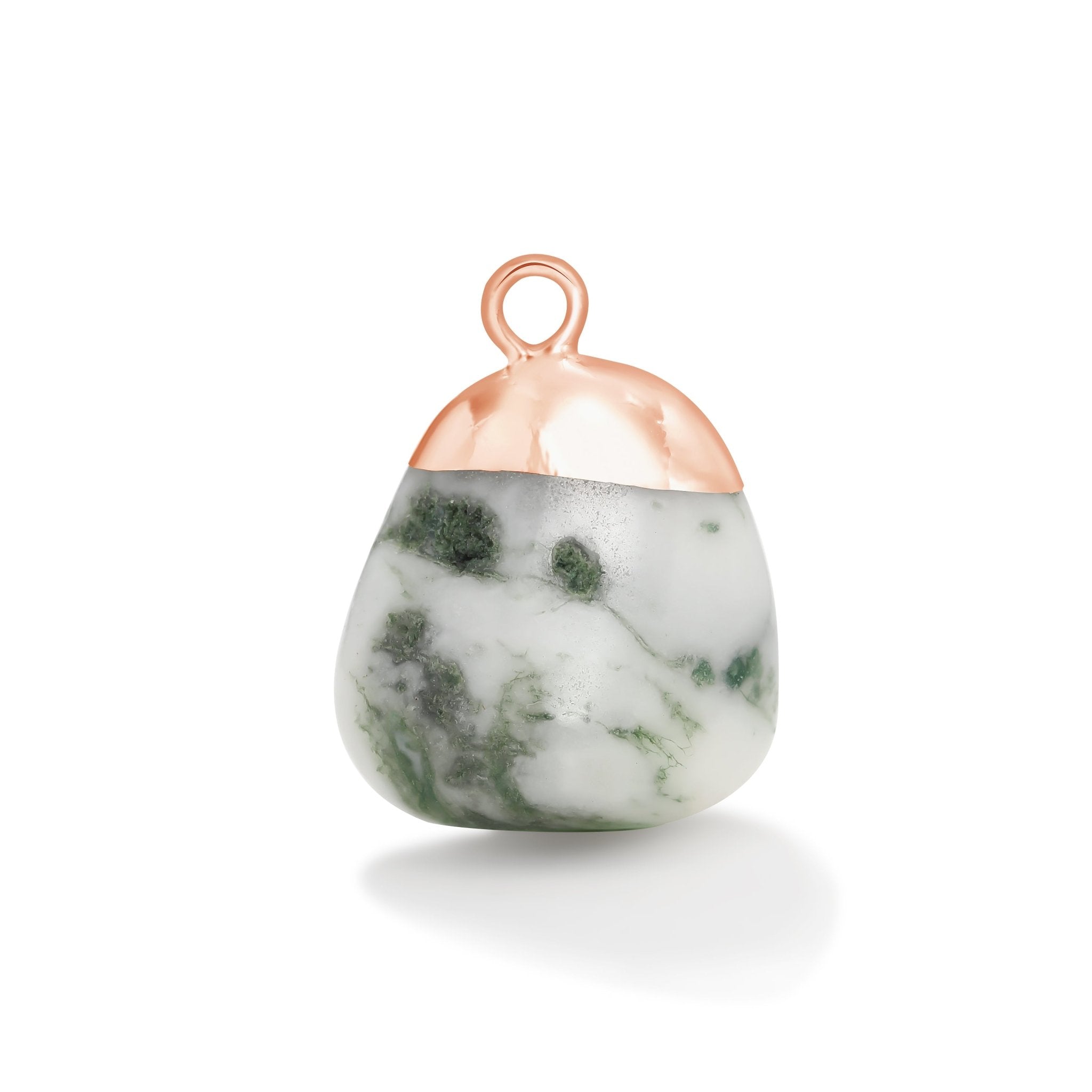 Rose Gold Tree Agate Gemstone - Moon Charged Crystals
