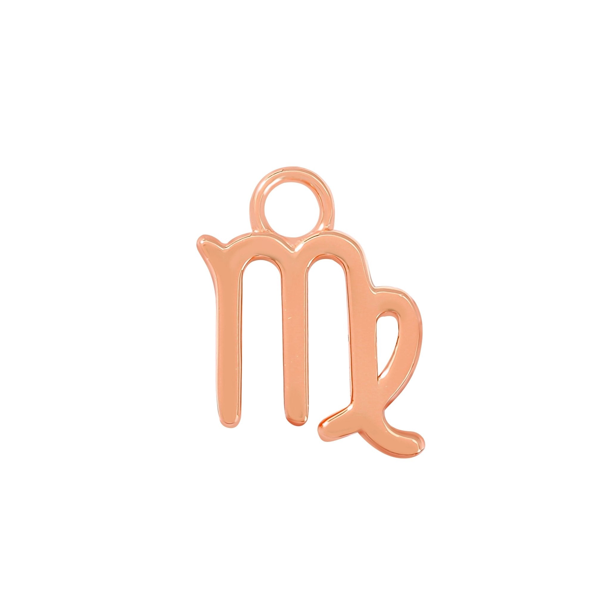 Rose Gold Virgo Charm - Moon Charged Crystals
