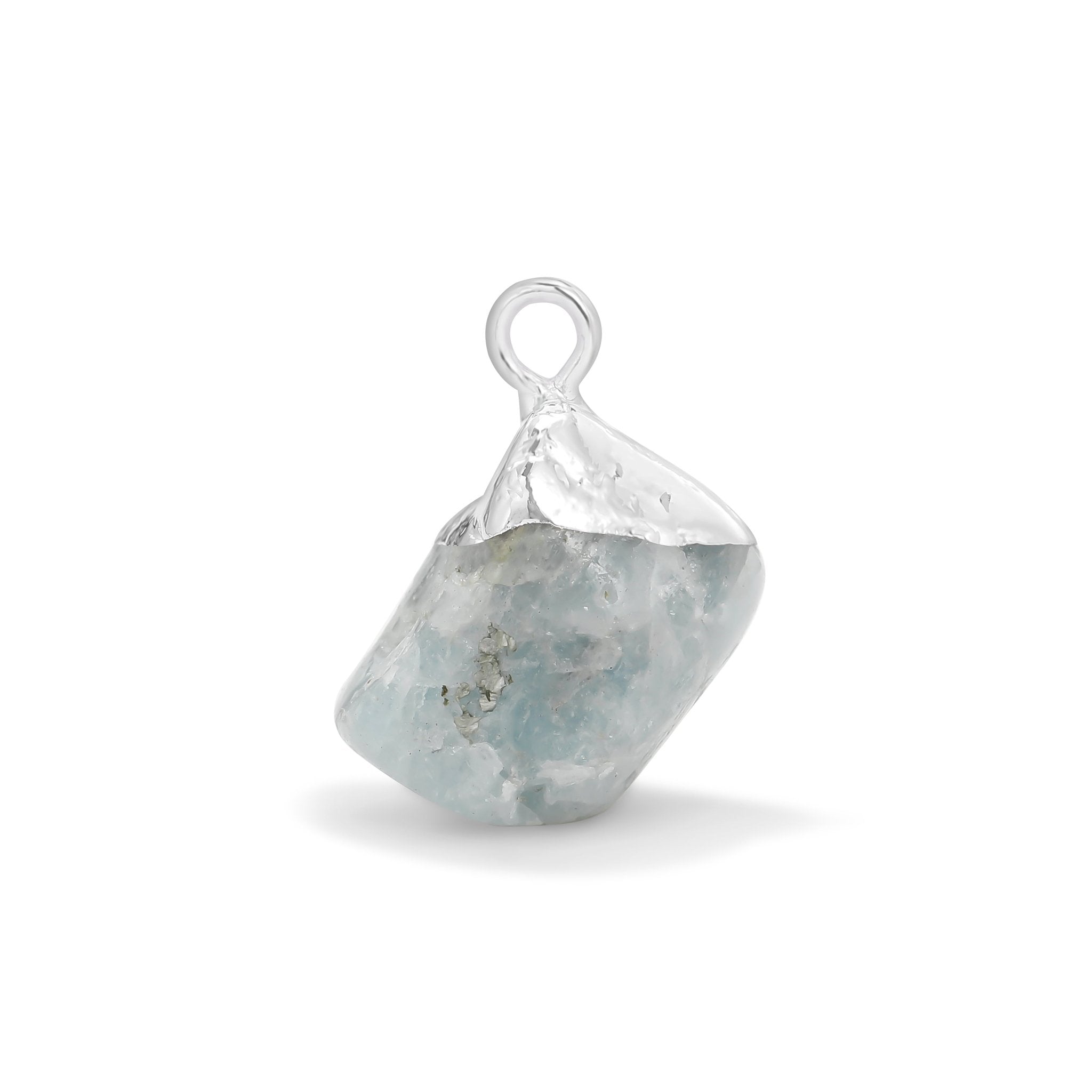 Silver Aquamarine Gemstone - Moon Charged Crystals