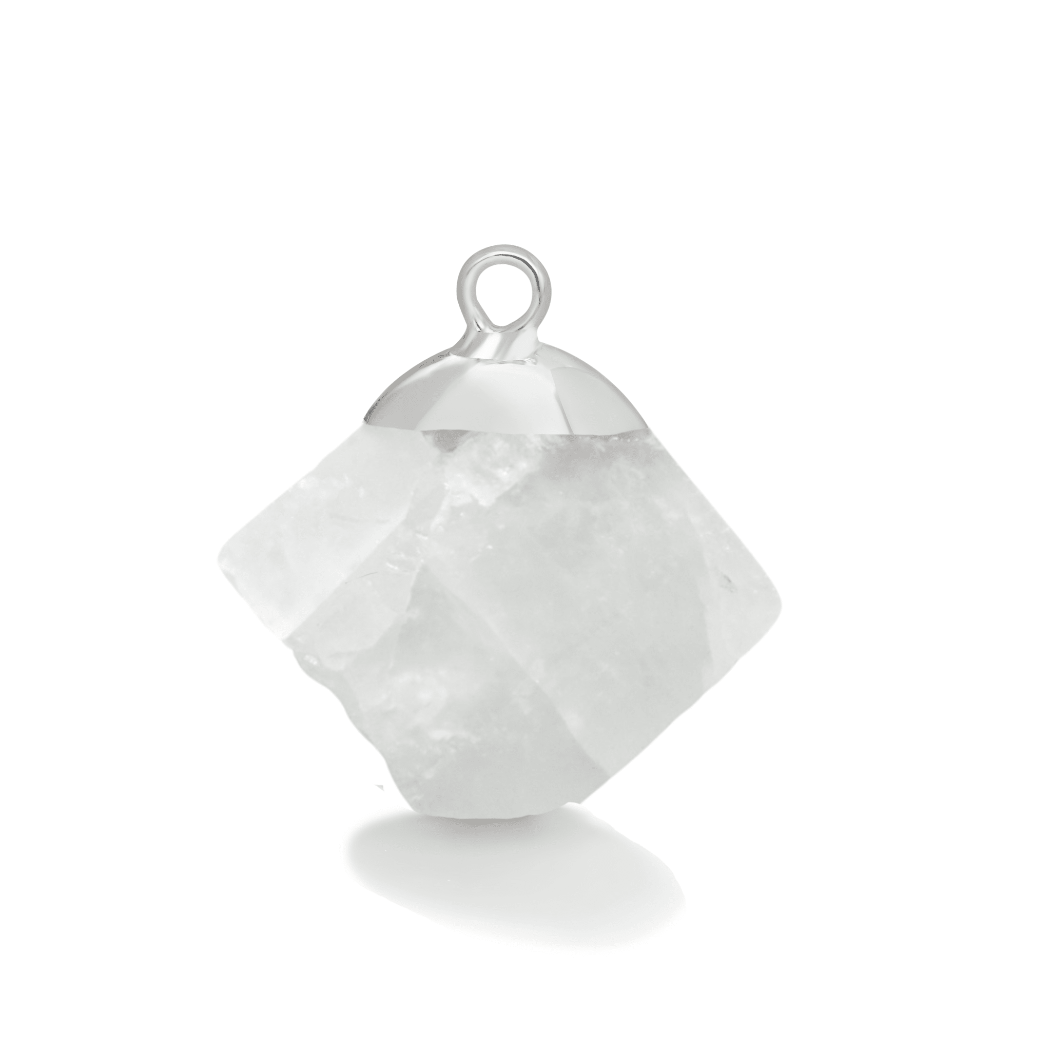 Silver Himalayan Aquamarine Gemstone - Moon Charged Crystals