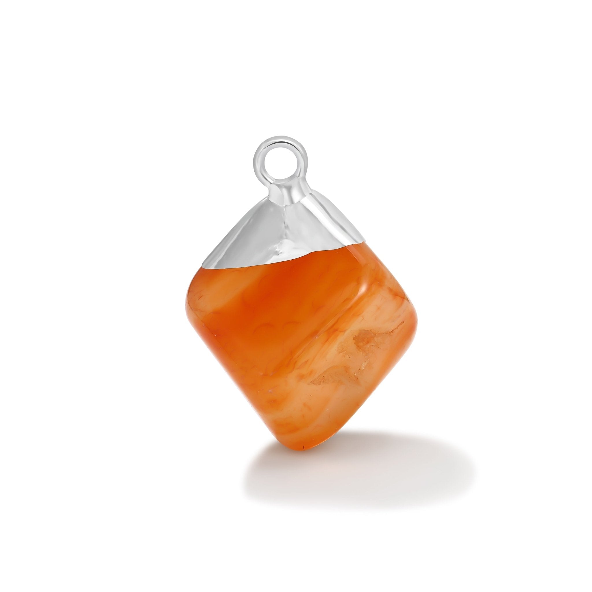 Silver Carnelian Gemstone - Moon Charged Crystals