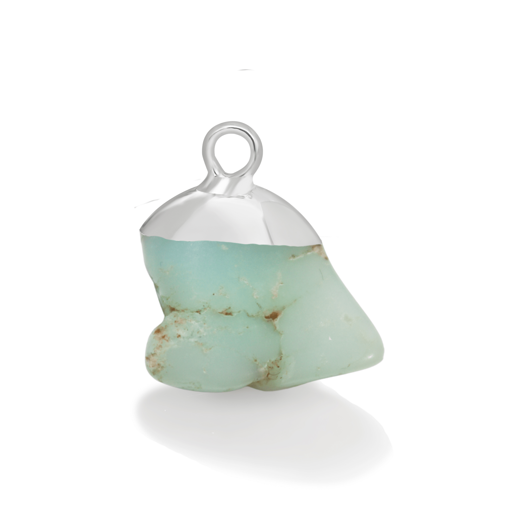 Silver Chrysoprase Gemstone - Moon Charged Crystals