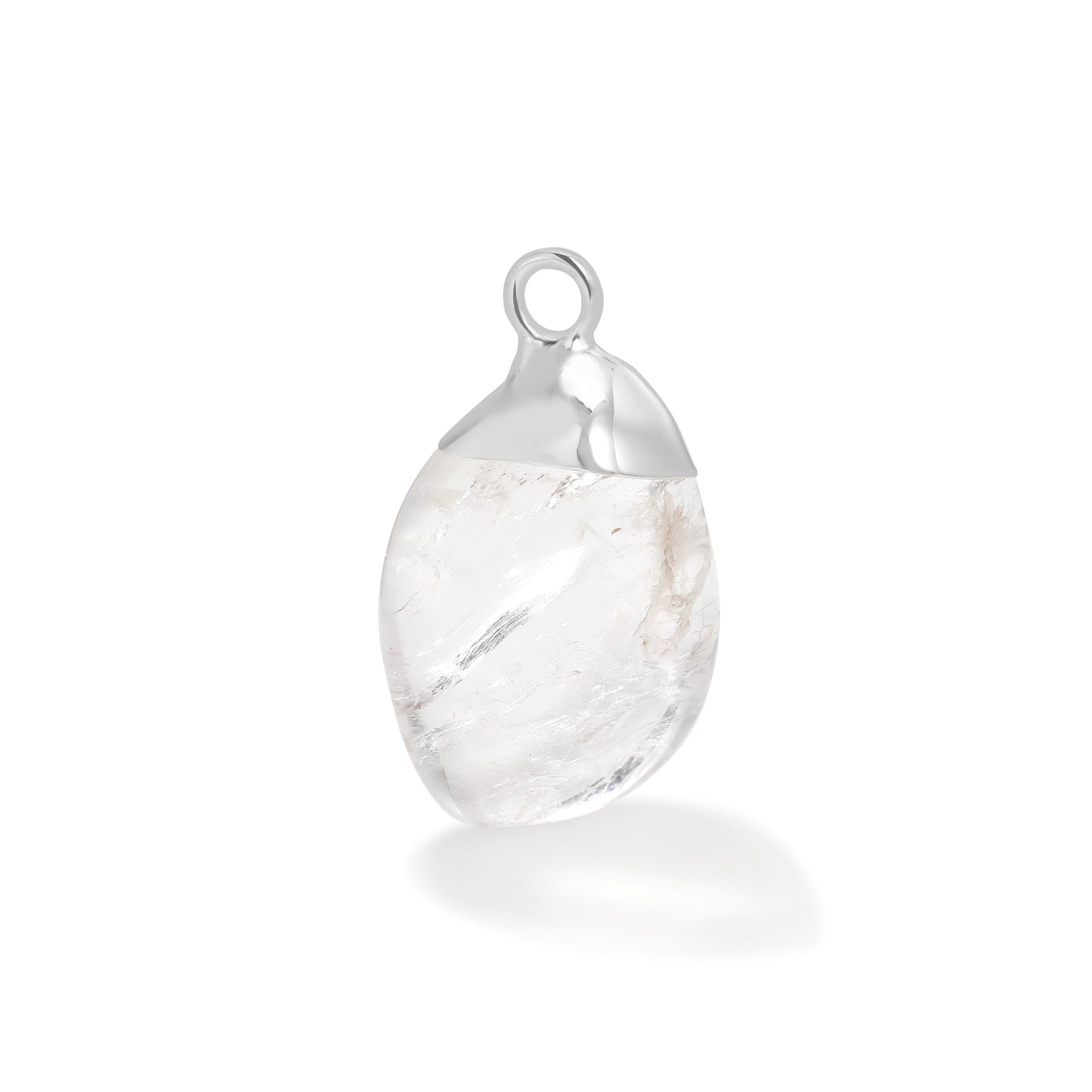 Silver Clear Quartz Gemstone - Moon Charged Crystals
