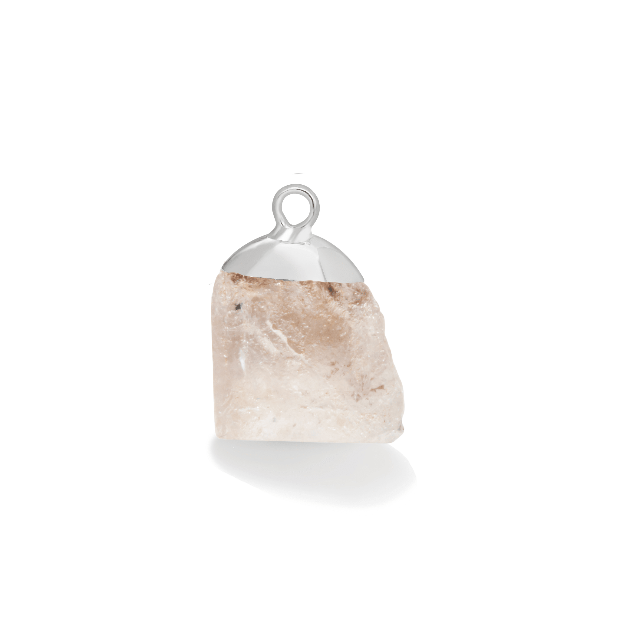 Silver Topaz Charm - Moon Charged Crystals